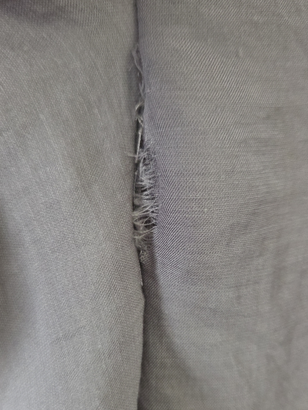 LOFT Slate Gray Sleeveless Ruffle-Front Blouse - Picture 3 of 8